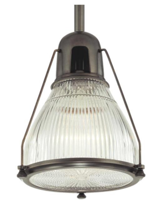 Isabelle 1 - Light Single Pendant, Old Bronze, Clear