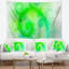 Abstrait magnifique tapisserie à motif vert vif-28497171
