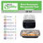  Bols rectangulaires 38Oz noirs avec couvercles - Rangement des aliments, préparation de repas, boîte à bento, micro-ondes et lave-vaisselle (150)