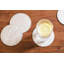 Leather Round 4 Piece Coaster Set