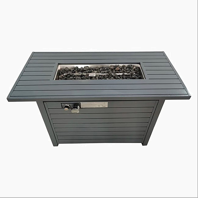 Table de foyer d'extérieur avec couvercle 25 H x 42 W