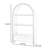 Arched Solid Wood Display Cabinet