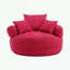 Canapé simple en chenille avec coussins-276592524