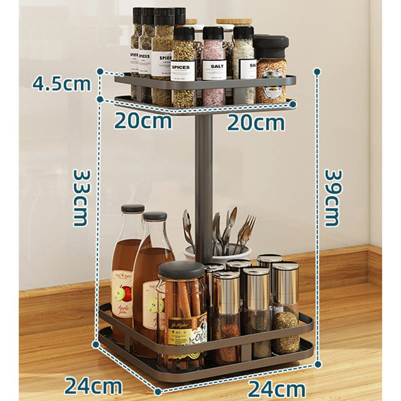 Vallelunga Free-Standing Stainless Steel Spice Rack