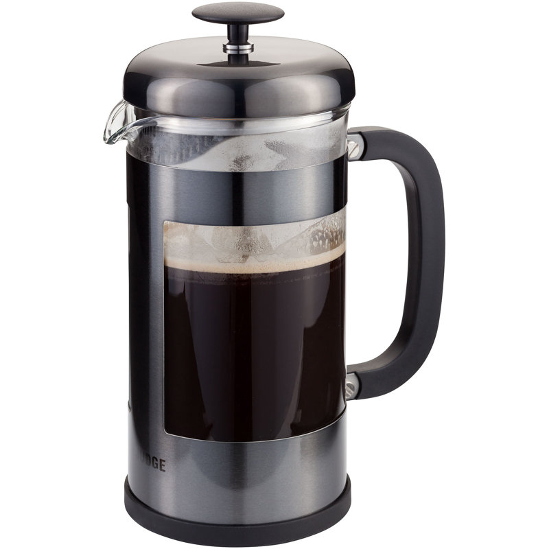 Judge, Coffee - Glass Cafetiere, 8 cup, Pewter