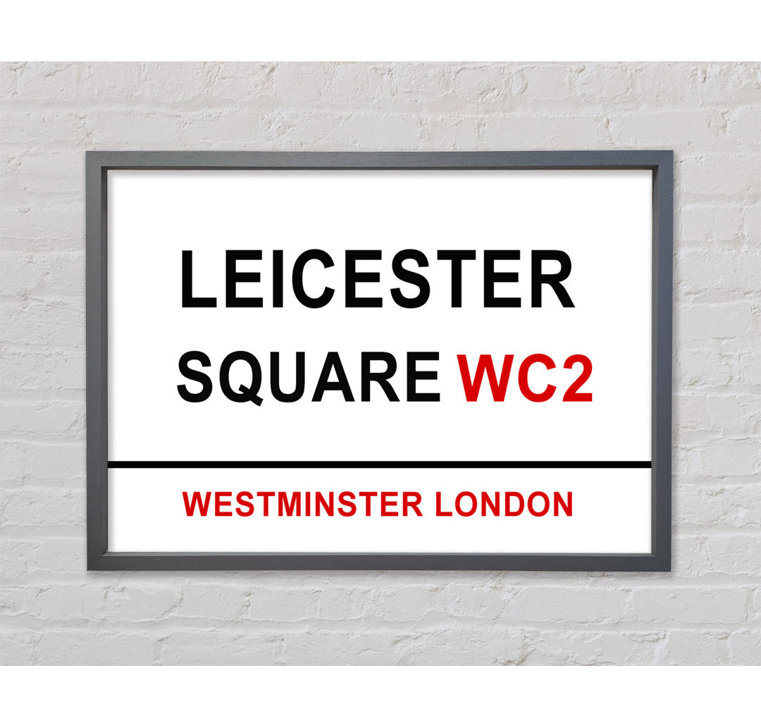 Leicester Square Schilder Gerahmter Druck