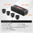 Axle Nut Impact Socket Set 1/2" Drive 6-Point 4PCS SAE Spindle Nut Socket