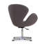Chaise ballon rembourrée en métal Raspberry Modern-1094482881