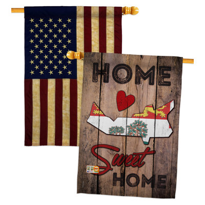 Double Sided 40'' H x 28'' W Polyester House Flag