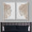 Pastel Tan Unique Wood Tree Ring Neutral Modern Organic Framed Canvas 2 Pieces Print Wall Art Decor-75068594-75068592