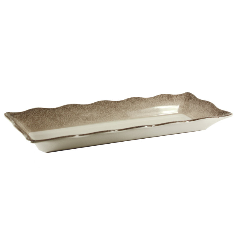 Plateau rectangulaire en mélamine Jazz, H 1,81 po x l 17,5 po x P 6,75 po
