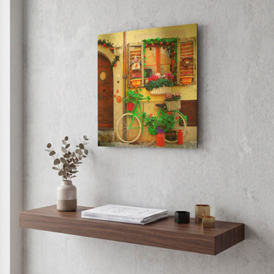 Ciao Bella I' By  Gold Metal Wall Art, 12" x 12"