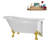 58" Streamlin Clawfoot Tub,Tray,Drain, Clawfeet-101628924-102219864