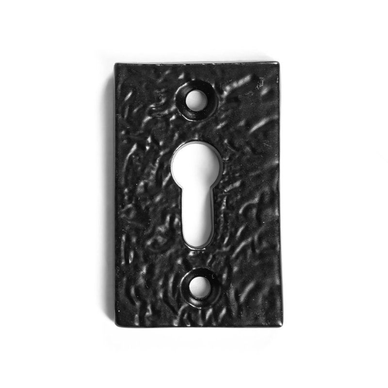 Hammer & Tongs - Rectangular Escutcheon Plate - W30mm x H50mm - Black