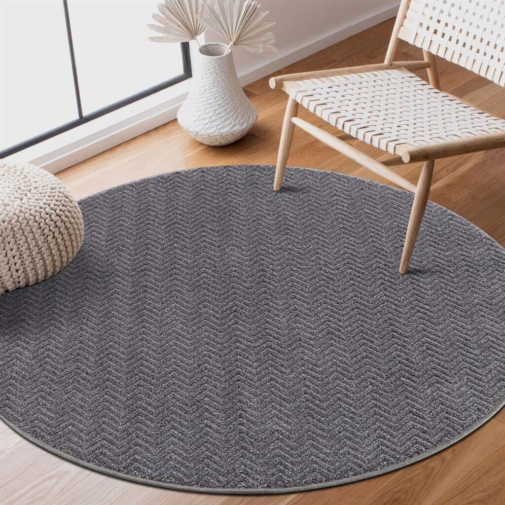 Teppich Kurzflor Wohnzimmer - Grau - Mit 3D-Effekt - Raute Muster Für Schlafzimmer Flur Esszimmer Hallowell