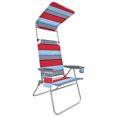 Caribbean Joe Canopy High Back Beach Chair