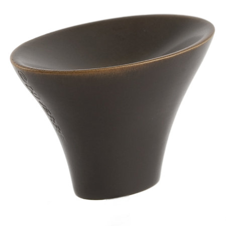 Lotus Oval Knob, Oil Rubbed Bronze, 1.5" H x 2.375" W x 1" D