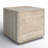 Totka Faux Travertine Square End Table