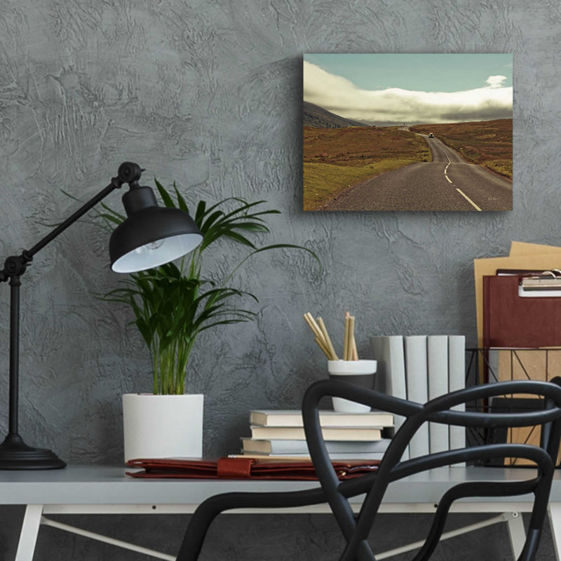 Art mural épique «The Open Road» par Keri Bevan, verre acrylique, 24 po x 16 po, H 12 po x l 16 po x P 0,13 po