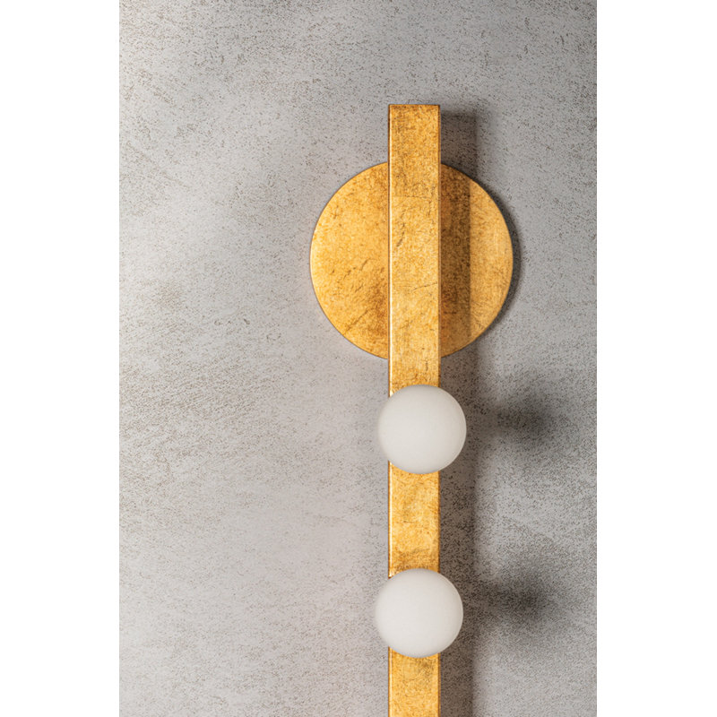 SUTTER Wall Sconce by The Lifestyled Co, Vintage Gold Leaf