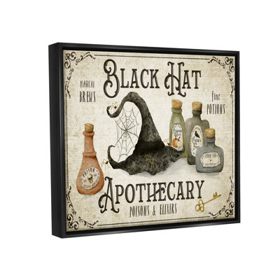 Ba-812-Floater " Black Hat Apothecary Potions "