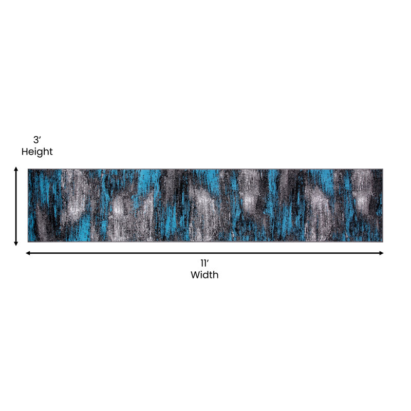 Guelph Abstract Indoor Rug, Runner 3' x 11'