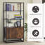 Storage Cabinet with 3 Open Shelves