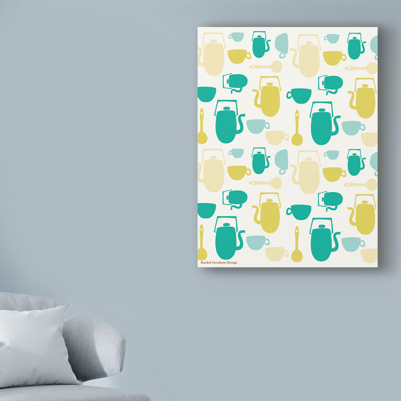 « cuisine pattern », art sur toile, H 32 po x l 24 po x P 2 po