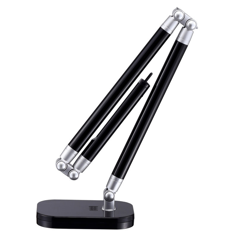 Lampe de bureau 29,5 po avec usb Wylie, Noir
