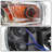 Chrome Headlights Assembly Compatible With 2008-2018 Peterbilt 388 389 Pair
