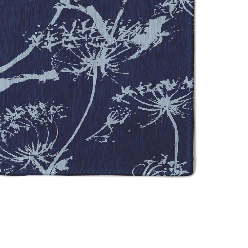Alvordton Chenille Floral Indoor Rug, Rectangle 3' x 5'
