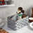 4-Slot Galvanized Metal Flatware Caddy