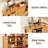 Storage Cabinet, Fluted Sideboard Buffet Cabinet With Tambour Sliding Doors& Adjustable Shelf, Accent Coffee Bar Console Table For Kitchen, Living Room, Entryway-899618304-899618314