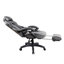 Fauteuil de direction entièrement inclinable avec repose-pieds Gaming