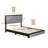 Barcelona Linen or Faux Leather Upholstered Platform Bed Frame with Adjustable Headboard, Heavy Duty Slat Support System, No Box Spring Required - Boyd Sleep-507699952-407510128