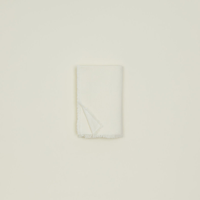 Menut Rectangle Cotton Tablecloth, Ivory