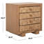 Table de chevet 4 tiroirs Cecere-1224521873