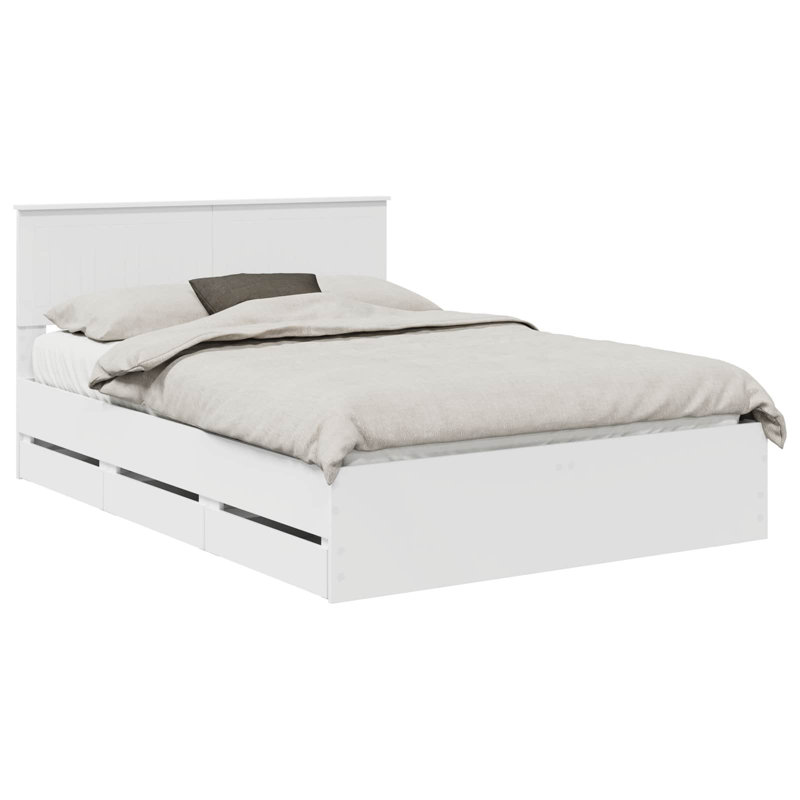 Bed, European Double (140 x 200 cm), White