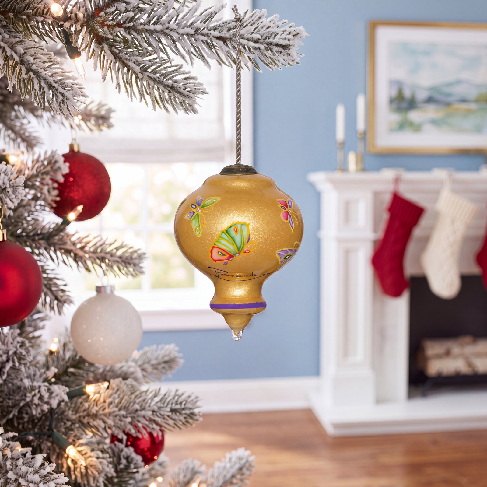 4" Glass Finial Ornament