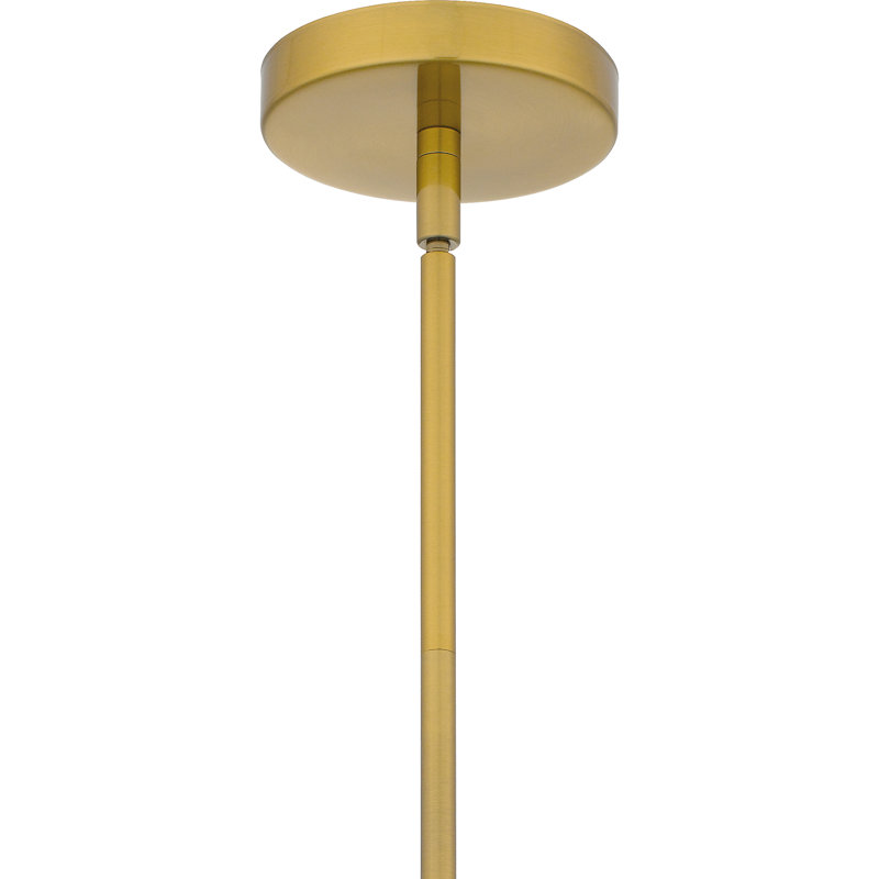 Mini-luminaire suspendu 1 lumière Elenny, Or brossé