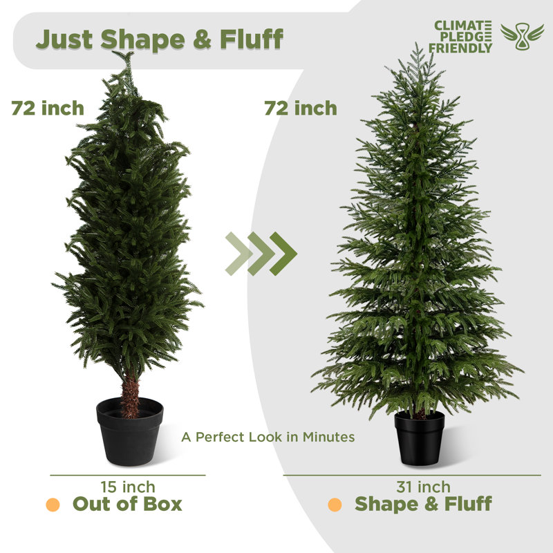 Arbre de Noël artificiel Norfolk, H 6 pi
