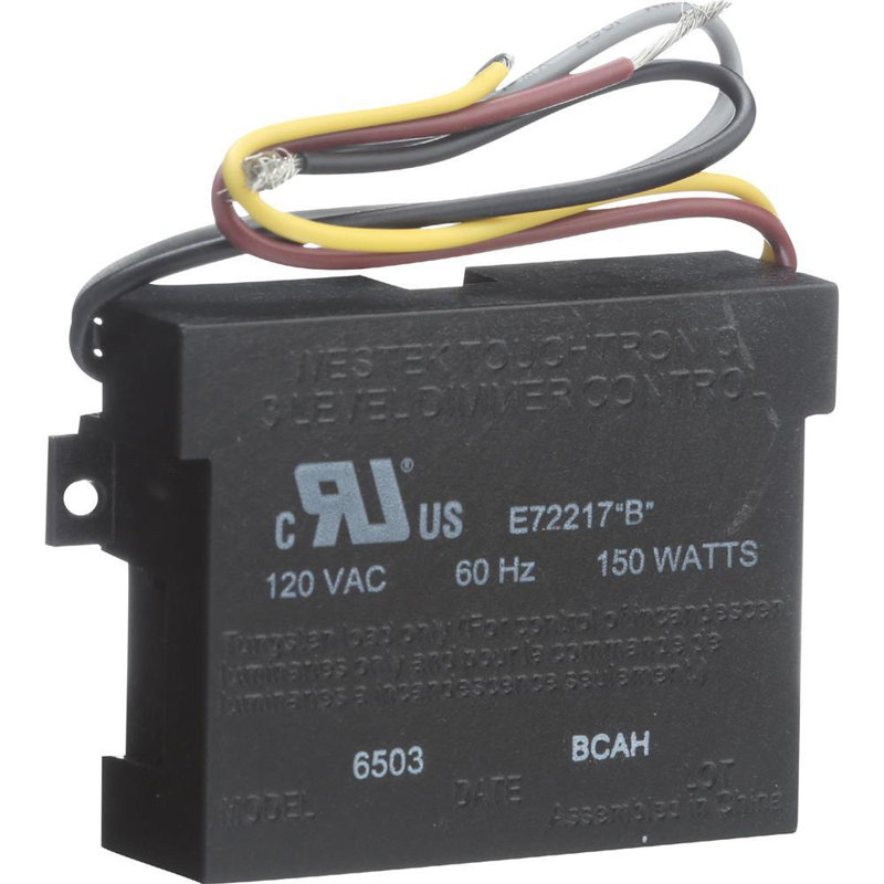 Black 3-Level Indoor Wire-In Touch Dimmer Replacement