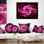 Coussin lombaire floral fractal