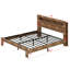 Structure de lit plateforme avec tête de lit à DEL avec rangement et 2 USB, grand rangement sous le lit-1344081634-1344081660