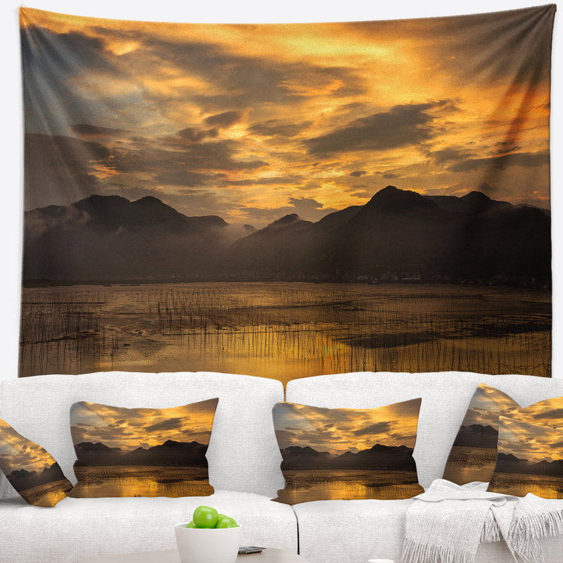 Landscape Polyester Tapestry, 32" H x 39" W