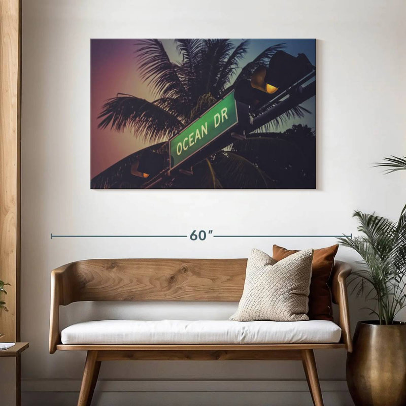 Ravi Miami Ocean Drive, 30" H x 45" W