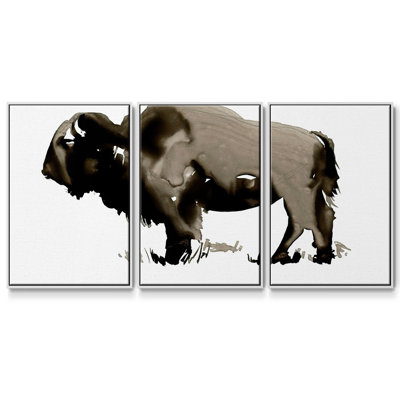" Monochrome Bison II " 3 - Pieces
