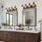 4 - Light Vintage Vanity Light Clear Glass Diamond Shade, Oil Rubbed Bronze-663143504-663143507-663143509