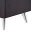 Rectangular Accent Table For Home - 2 Drawers, Modern Silver Legs, Stylish Compact With Two Drawers Organizing Essentials Contemporary, Silver Legs