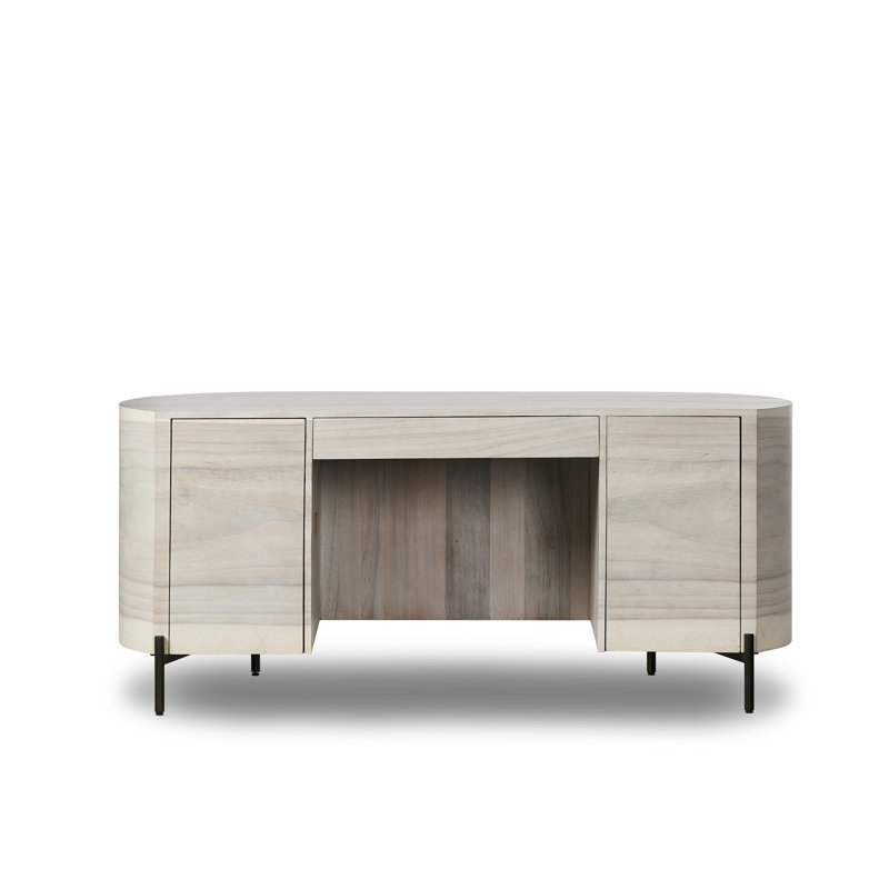 Lunas Executive Desk, Bleached Guanacaste